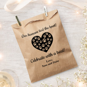 Dog Thank You Wedding Cookie Pet Treat Favour Bag