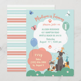  Dog Theme Birthday Party   Invitation