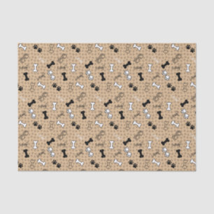 Dog Theme Paw Print Tissue Paper