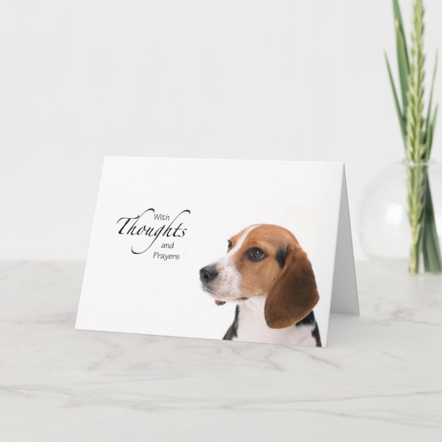 Dog Thoughts and Prayers Card (Front)