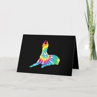 Dog | Tie Dye Dog Hippie Great Dane Puppy Gift Thank You Card