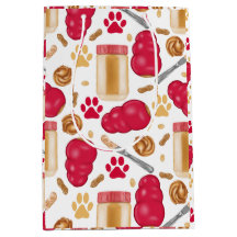 Dog Toys with Peanut Butter - White Gift Bag