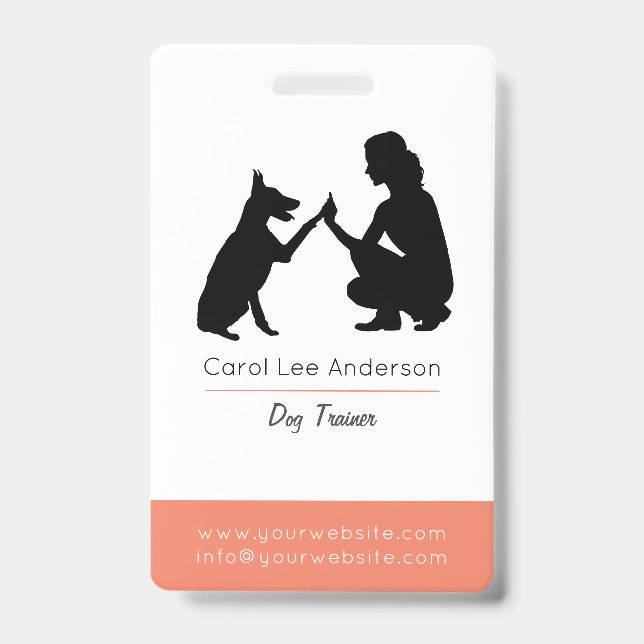 Dog trainer  badge (Front)