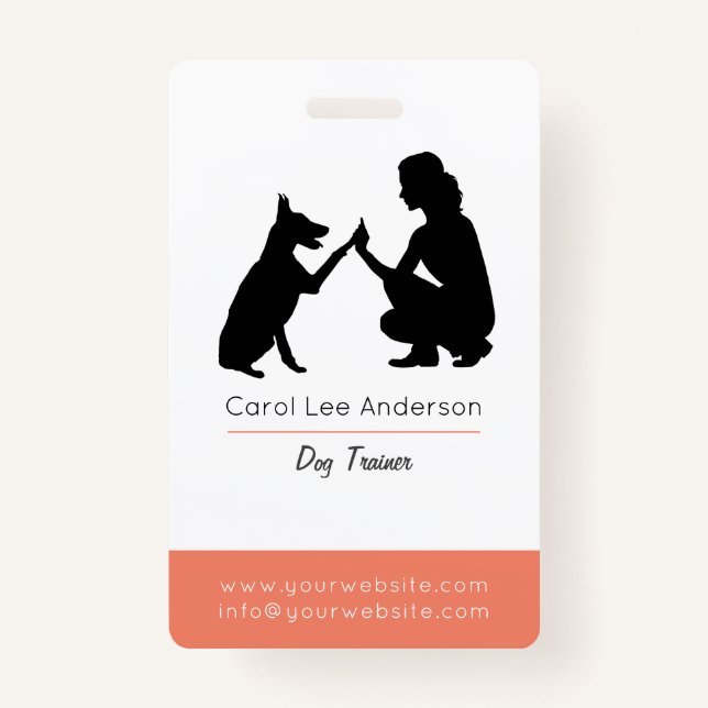 Dog trainer  badge (Front)