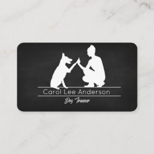 Dog trainer Business car for her Card