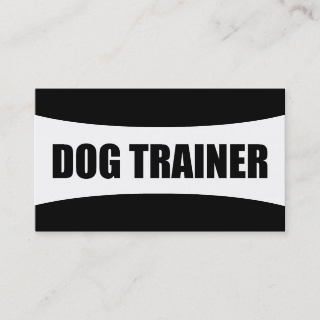 Dog Trainer Business Card (Front)
