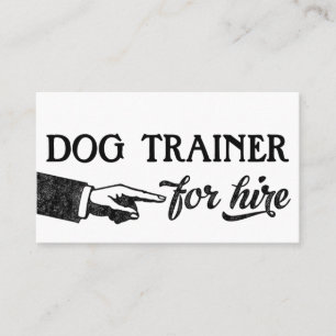 Dog Trainer Business Cards - Cool Vintage