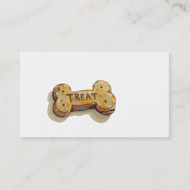 Dog trainer business cards sitter walker fun art (Front)