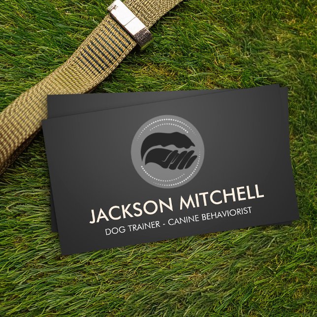 Dog Trainer - Canine Behaviorist  Business Card (Creator Uploaded)