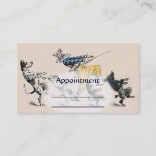 Dog Trainer, Clown, Dance Teacher Appointment card