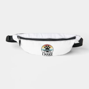 Dog Trainer I Make Sit Happen Vintage Paw Shirt_1 Fanny Pack