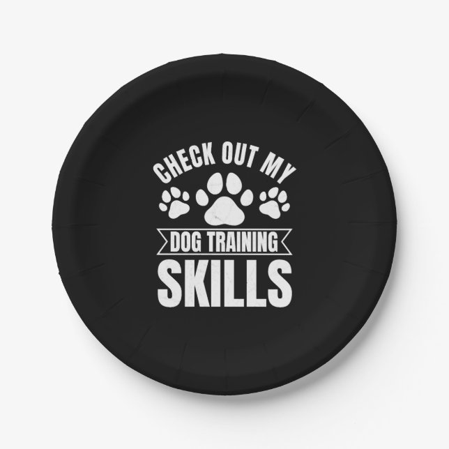 Dog Trainer  Paper Plate (Front)