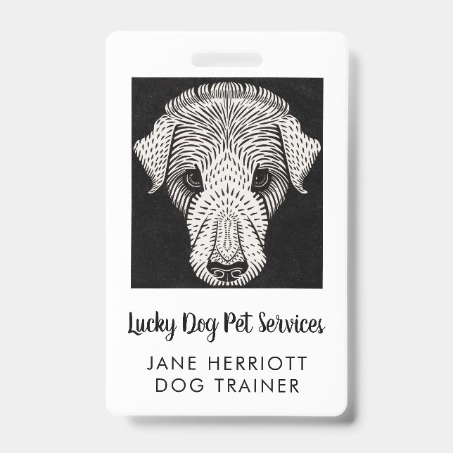 Dog Trainer Pet Services  Badge (Front)