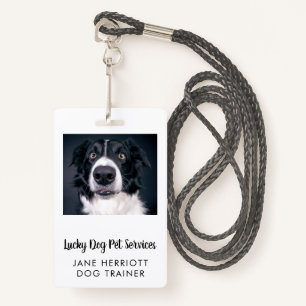 Dog Trainer Photo Pet Services  Badge