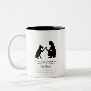 Dog trainer  Two-Tone coffee mug