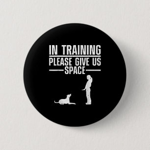 Dog Training Art For Men Women Puppy Agility Dog T 2 Inch Round Button