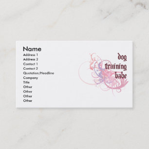Dog Training Babe Business Card
