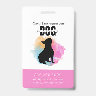 Dog training badge