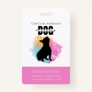Dog training badge