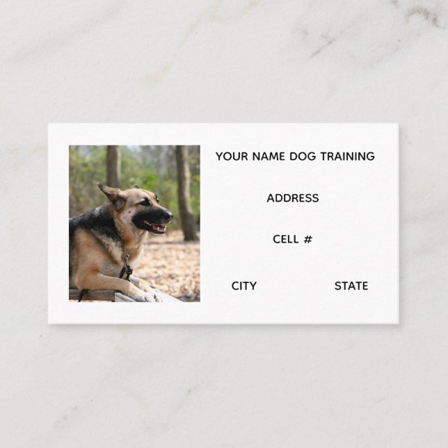 Dog Training Business Card (Front)