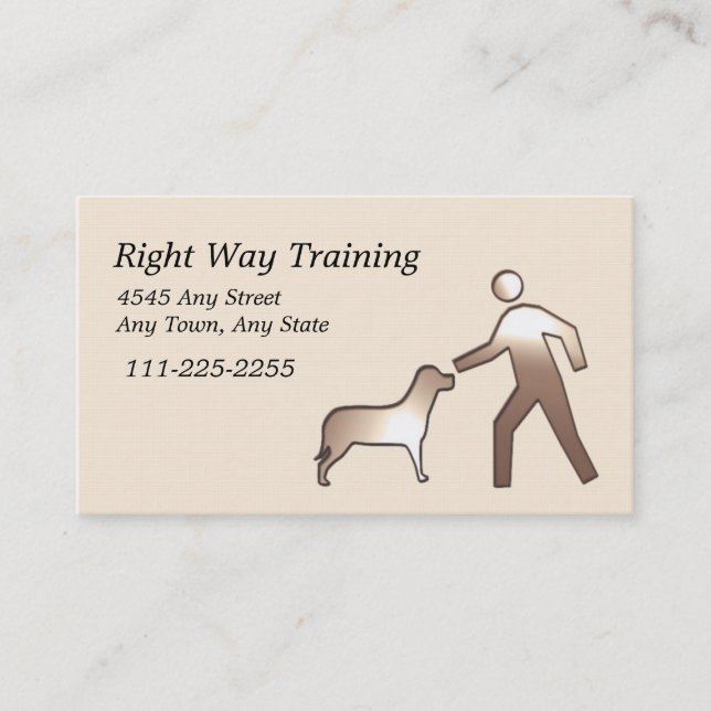 Dog Training Business Card (Front)