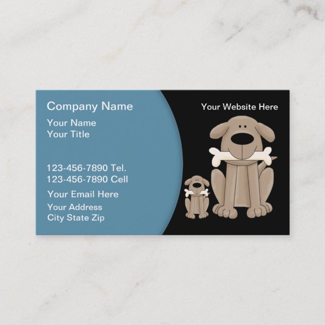 Dog Training Business Cards (Front)