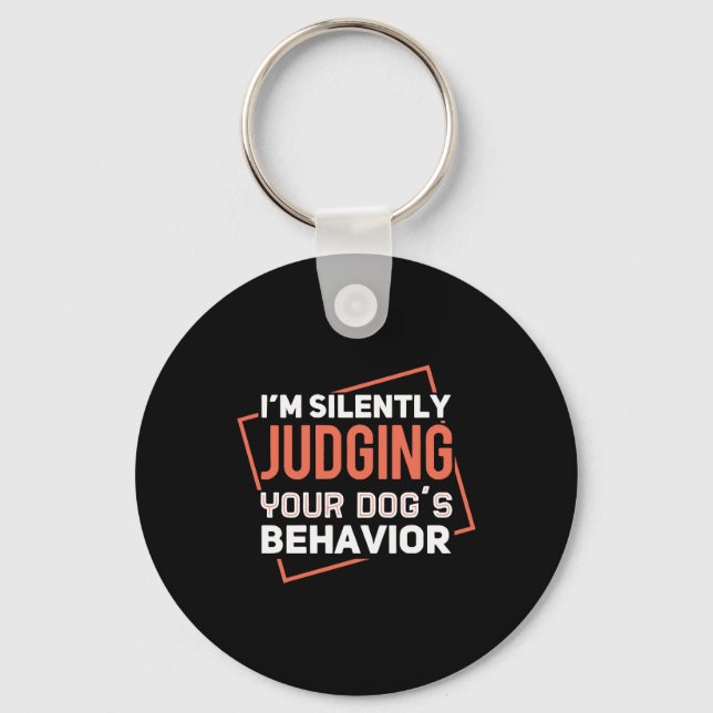Dog Training Dog s Behaviour Keychain (Front)