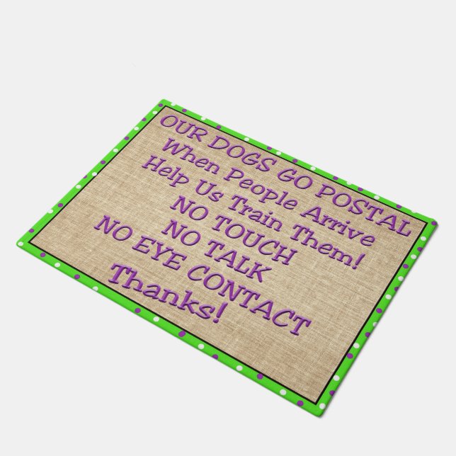 Dog Training Door Mat (Angled)
