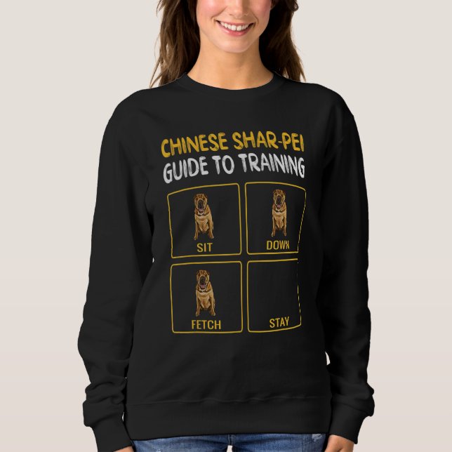 Dog Training Shar Pei Sweatshirt (Front)