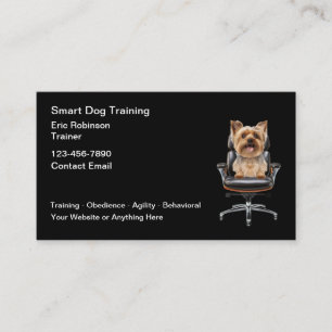 Dog Training Trendy Business Cards 