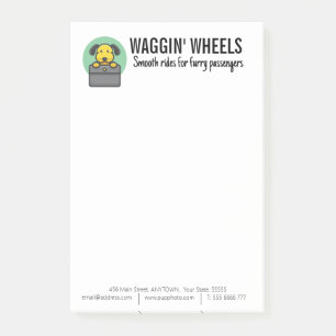 Dog Transport Business Custom Post-it Notes