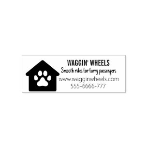 Dog Transport Business Self-inking Stamp