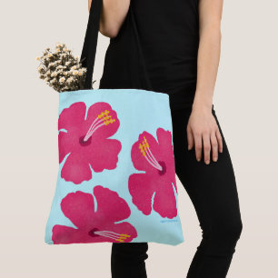 Dog Travel Tote Bag Happy Hibiscus