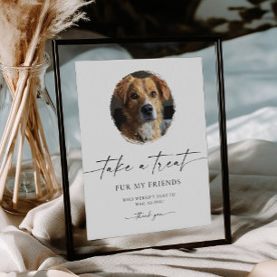 Dog Treat Biscuit Bar Wedding Favor Sign