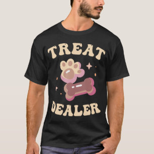 Dog Treat Dealer Funny Dog Training Dog Sitter Boy T-Shirt