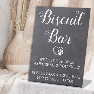 Dog Treat Wedding Favour Pet Doggie Bag Biscuit Ba Pedestal Sign