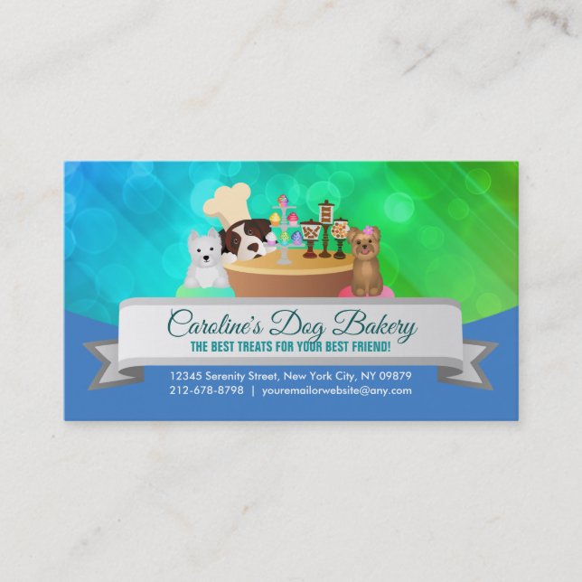 Dog Treats Business Cards (Front)