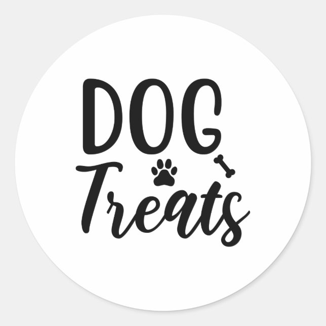 Dog Treats Classic Round Sticker (Front)