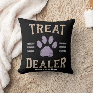 Dog Treats Dealer Funny Humour Design Perfect Throw Pillow