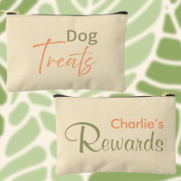 Dog Treats Personalized Name Pet Rewards Pouch