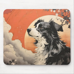 Dog Ukiyo-e Mouse Pad