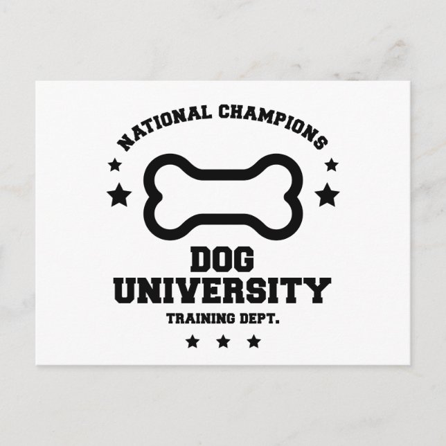 Dog University Postcard (Front)