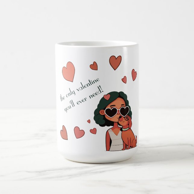 Dog Valentine Coffee Mug (Center)
