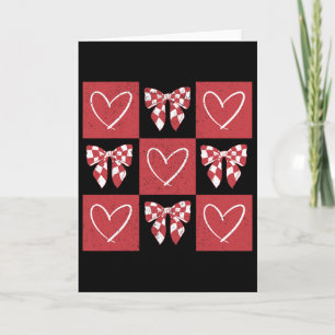 Dog Valentine Coquette Bow Dog Paw Heart Valentine Card