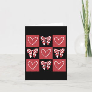 Dog Valentine Coquette Bow Dog Paw Heart Valentine Card