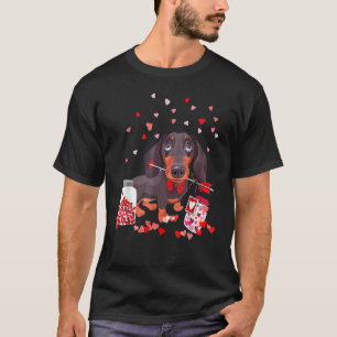 Dog Valentine Cute Dachshund Valentine's Day T-Shirt