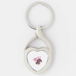 Dog Valentine s Day Keychain