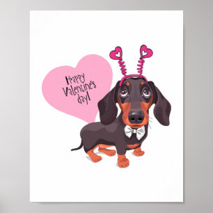 Dog Valentine s Day Poster