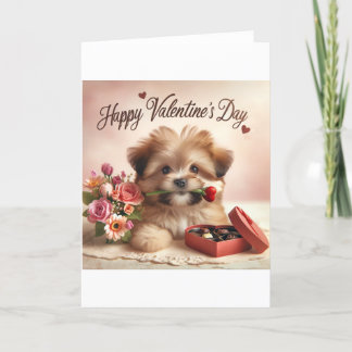 Dog Valentine's Day card