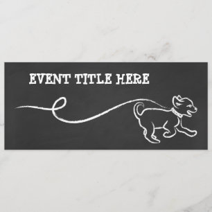 DOG WALK CHALK INVITATION